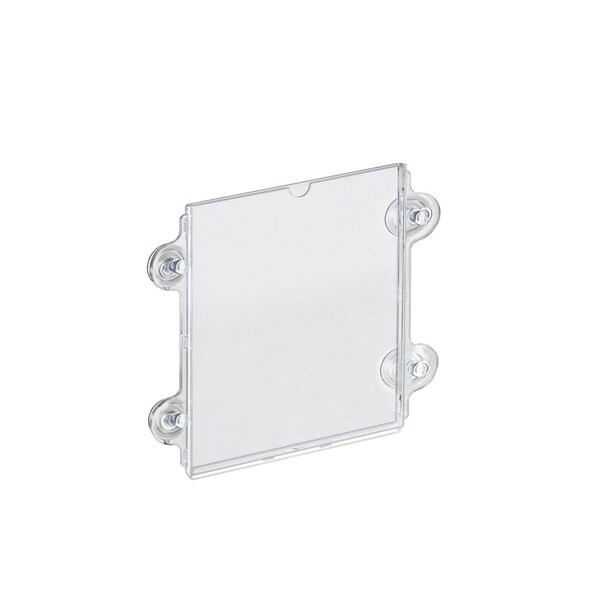 Clear Acrylic Window/Door Sign Holder Frame with Suction Cups 8.5''W x 11''H, 10PK